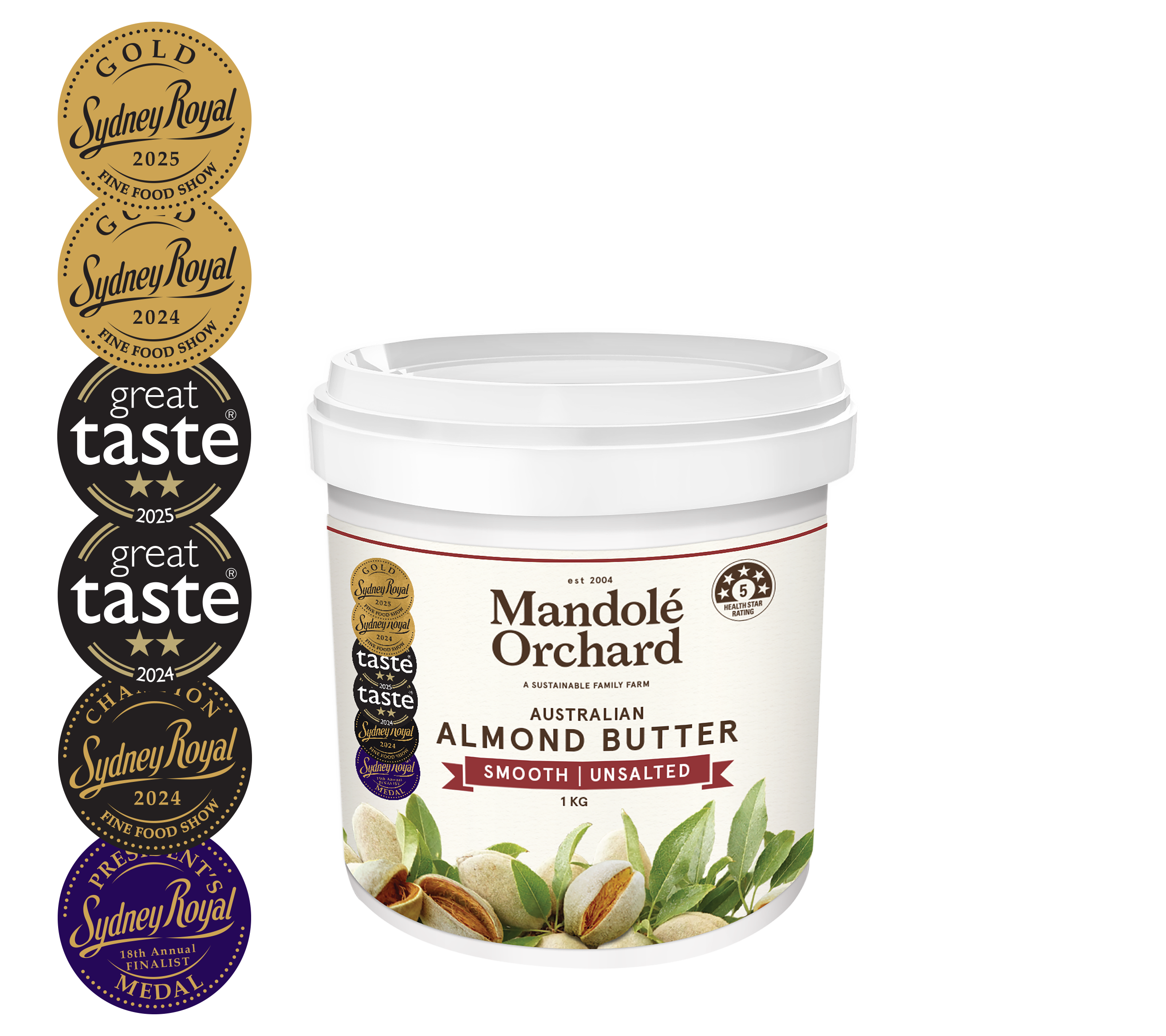 Smooth Unsalted Australian Almond Butter