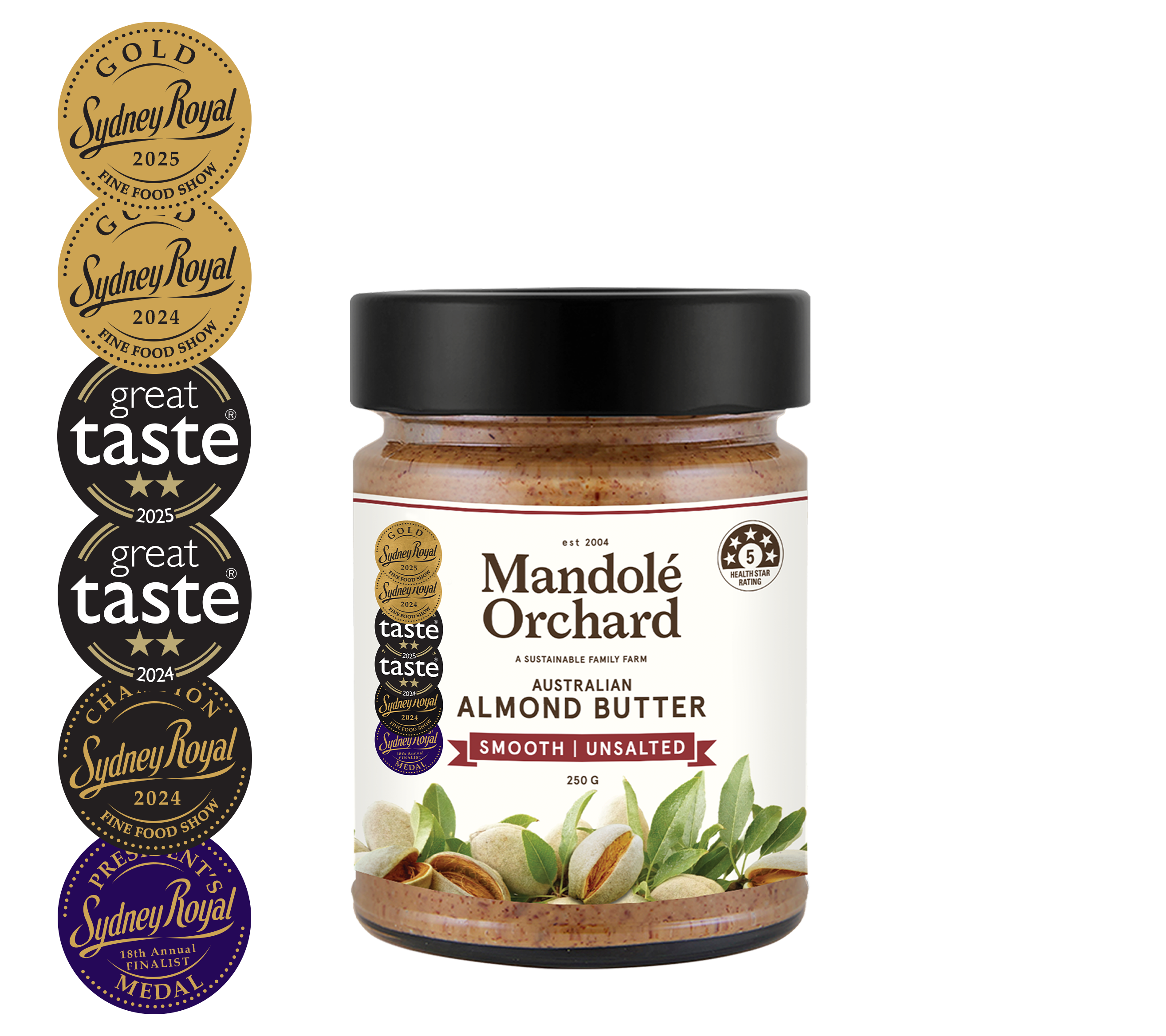 Smooth Unsalted Australian Almond Butter