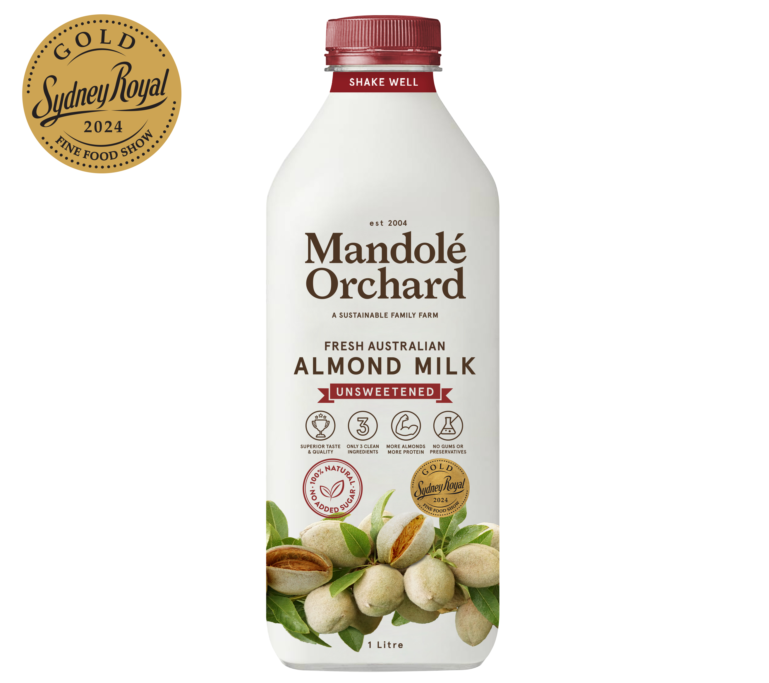 Fresh Australian Unsweetened Almond Milk