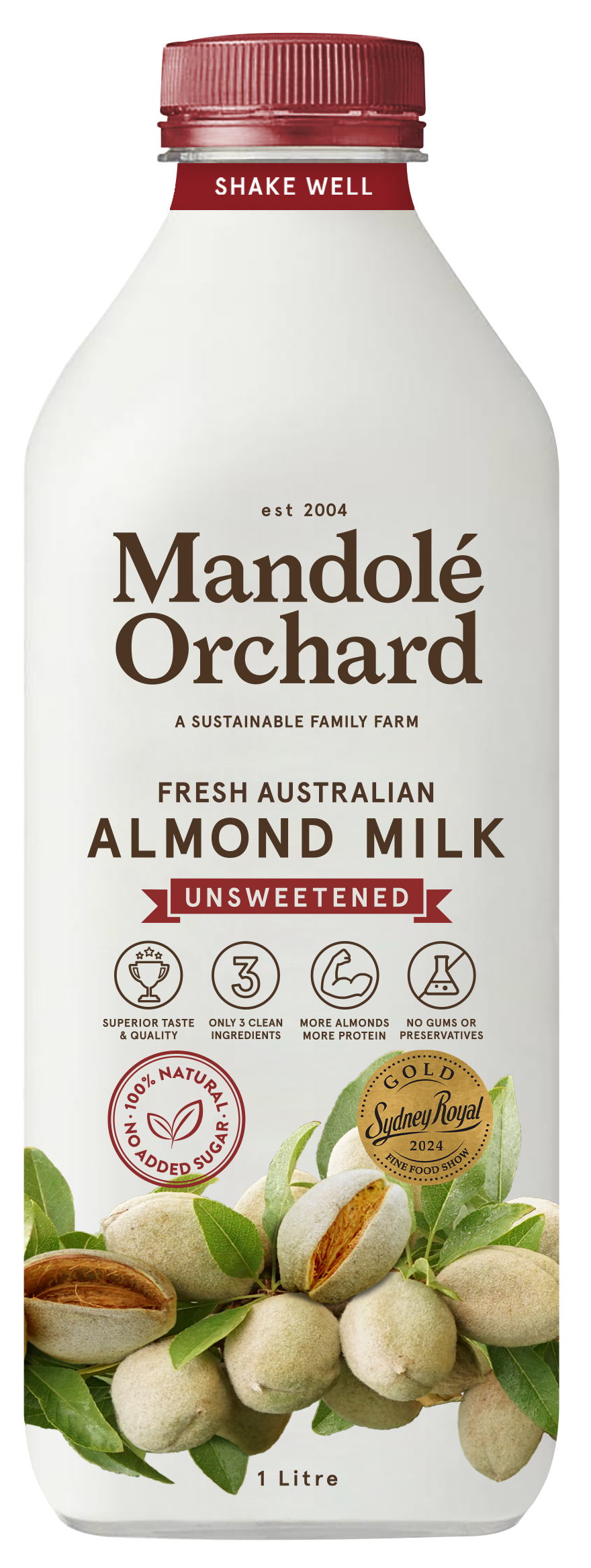 Fresh Australian Unsweetened Almond Milk