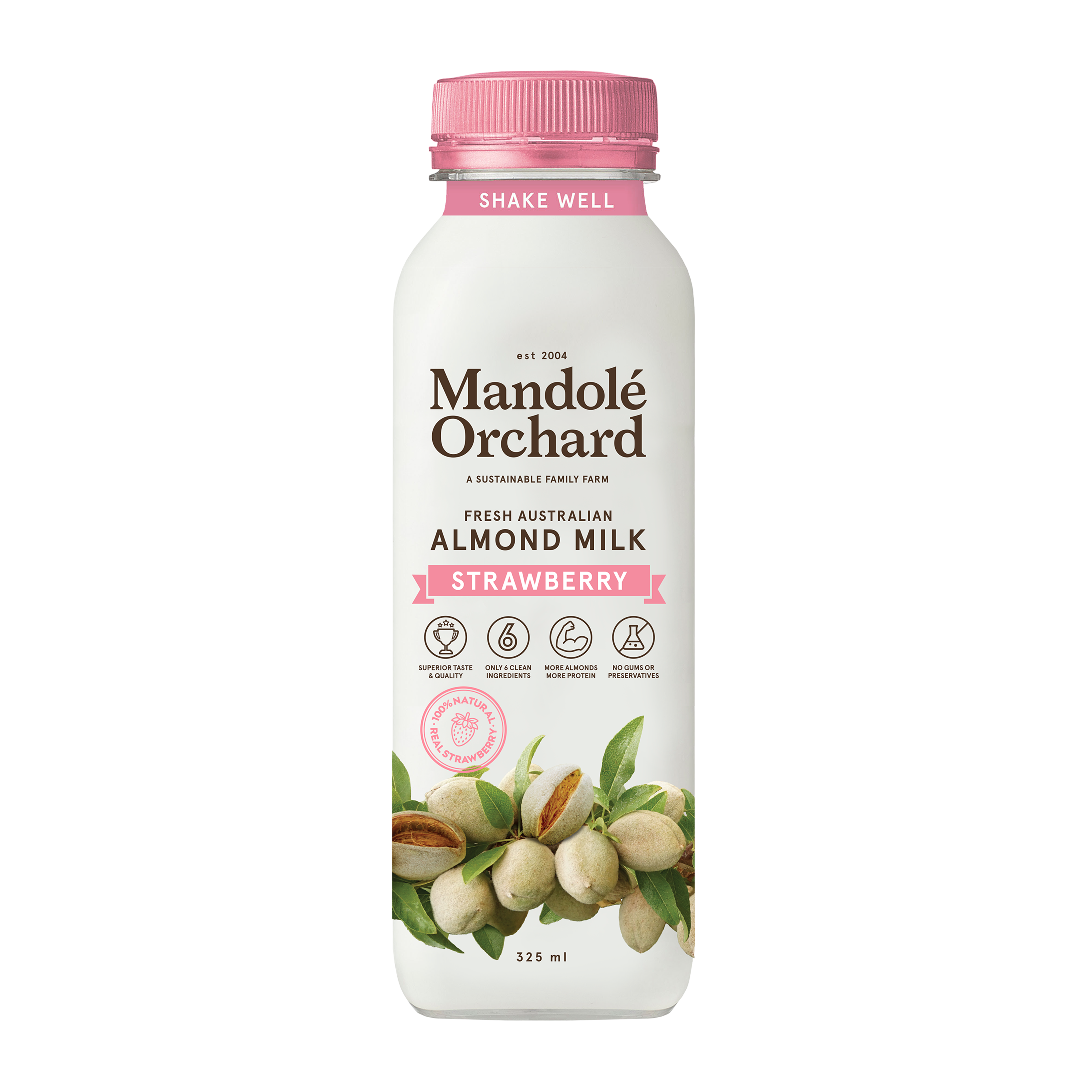 Fresh Australian Strawberry Almond Milk